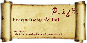 Przepolszky Ábel névjegykártya